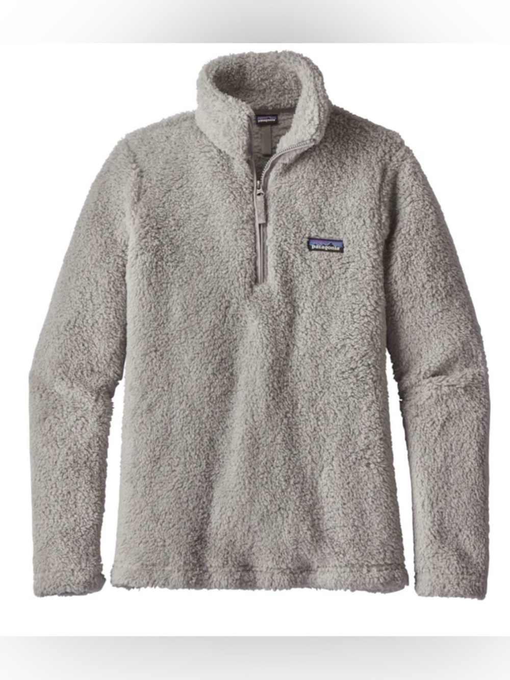 Patagonia Los Gatos 1/4 Zip Fleece Gray Pullover Womens Medium Cozy gorpcore